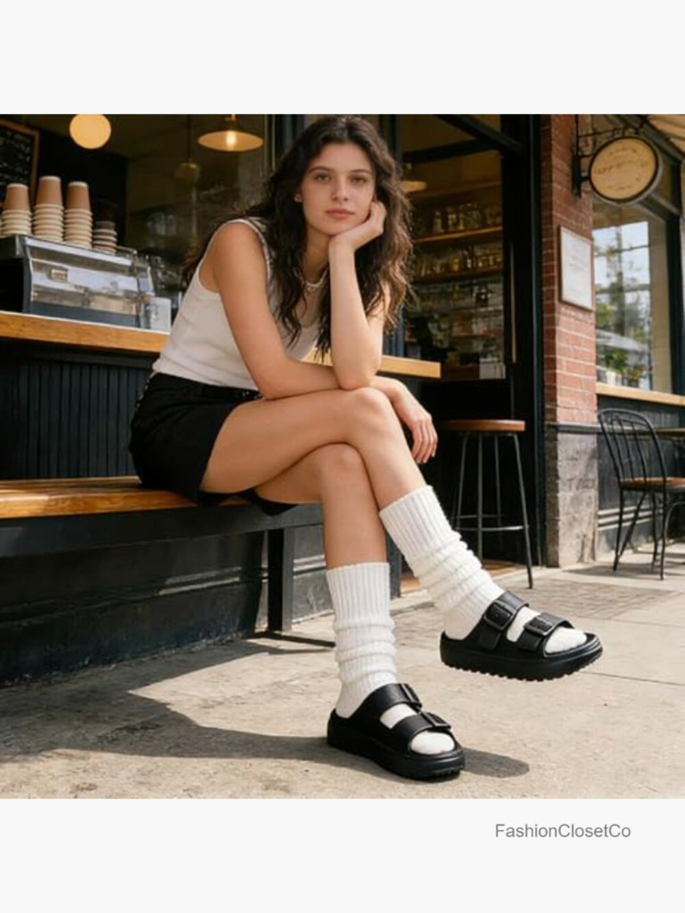 Double Buckle Slide Sandals with Arch Support | Lightweight EVA - Picture 3 of 6
